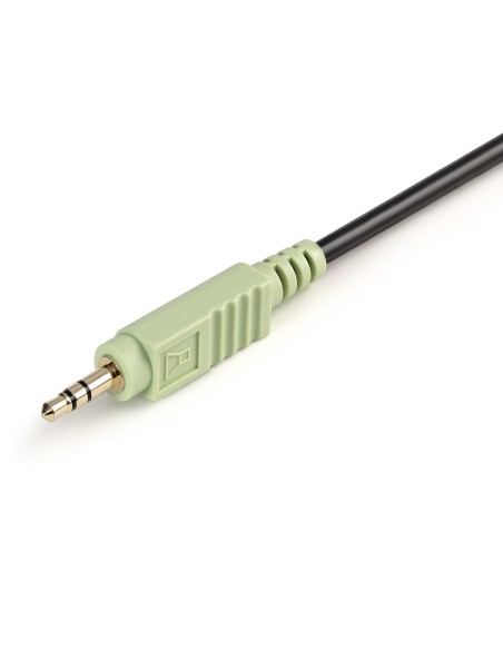 Cable KVM 4 en 1 de 1,8m con DVI USB Audio y Micrófono