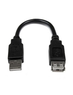 Cable de 0,15m de Extensión Alargador USB 2.0 - Macho a Hembra USB A - Extensor 2