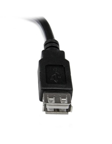 Cable de 0,15m de Extensión Alargador USB 2.0 - Macho a Hembra USB A - Extensor