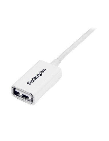 Cable de 3m de Extensión Alargador USB 2.0 - Macho a Hembra USB A - Extensor - Blanco