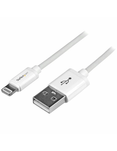 Cable 1m Lightning 8 Pin a USB A 2.0 para Apple iPod iPhone 5 iPad - Blanco
