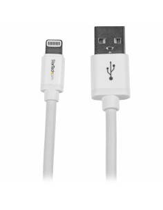 Cable de 2m Lightning de 8 Pin a USB A 2.0 para Apple iPod iPhone 5 iPad - Blanco 2