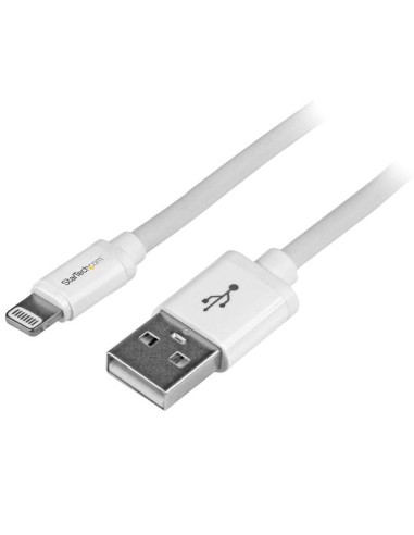 Cable de 2m Lightning de 8 Pin a USB A 2.0 para Apple iPod iPhone 5 iPad - Blanco