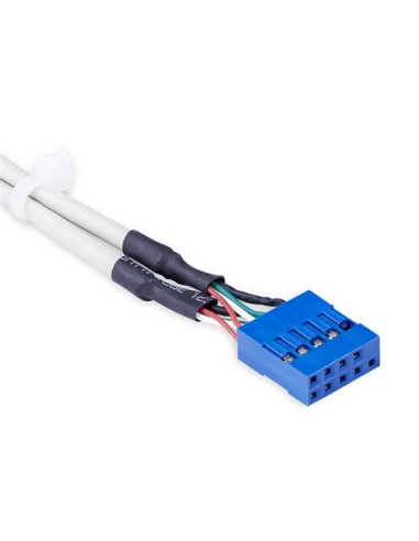 Cabezal Bracket de 4 puertos USB 2.0 con Conexión a Placa Base 2x IDC10