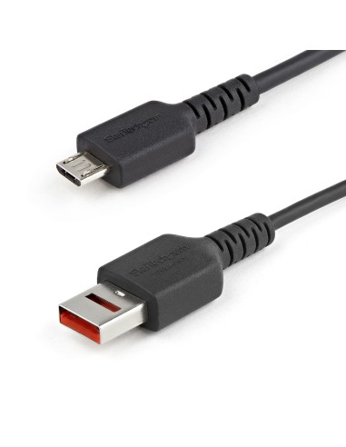 Cable de 1m Adaptador Bloqueador USB de Datos  Adaptador USB a Micro USB de Carga Segura  Micro USBC Solo de Carga para Table