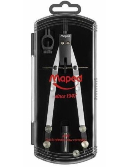 Compas bigotera con apertura rapida adaptador universal y minas de repuesto