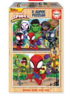 SPIDEY ampHIS AMAZING FRIENDS PUZZLE 2X25