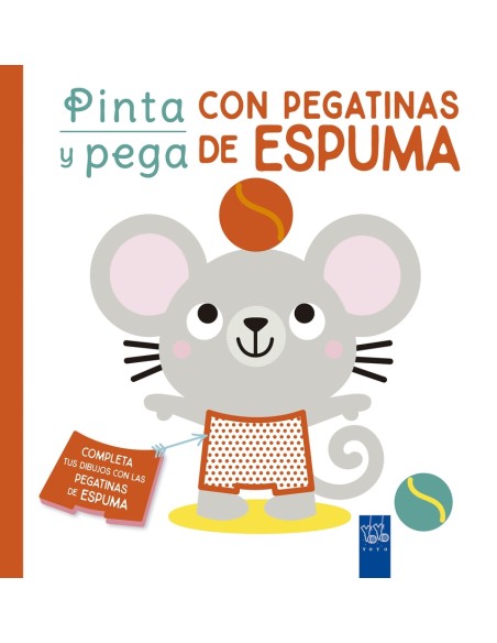 Pinta y pega con pegatinas de espuma Naranja
