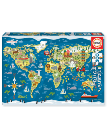 MAPAMUNDI 200 PIEZAS