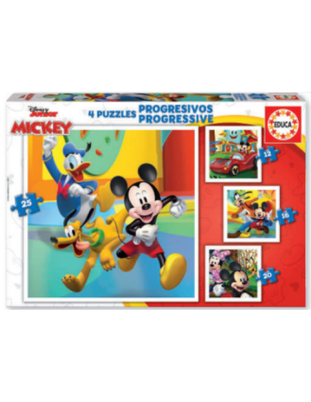 MICKEY ampFRIENDS PUZZLE PROGRESIVO 12 16 20 25