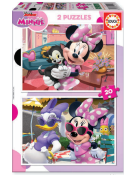 MINNIE MOUSE PUZZLE 2X20 PIEZAS