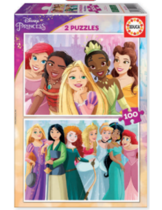 DISNEY PRINCESS PUZZLE 2X100 PIEZASS