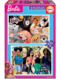 BARBIE PUZZLE 2X100 PIEZAS
