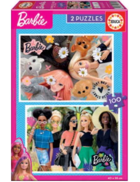 BARBIE PUZZLE 2X100 PIEZAS