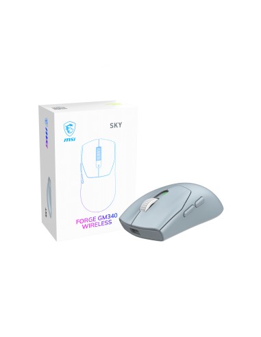Forge Gm340 Wireless Sky ratón Juego Ambidextro RF Wireless + Bluetooth Óptico 12000 DPI