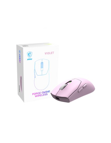 Forge Gm340 Wireless Violet ratón Juego Ambidextro RF Wireless + Bluetooth Óptico 12000 DPI
