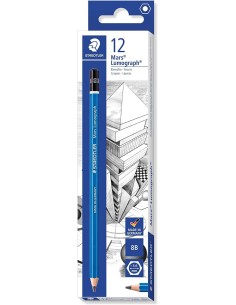 C 12 LAPIZ DE GRAFITO MARS LUMOGRAPH 100 8B