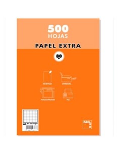 PACSA PAPEL MULTIFUNCIÓN 500 HOJAS 80GR A4 RAYADO 8X8 BLANCO