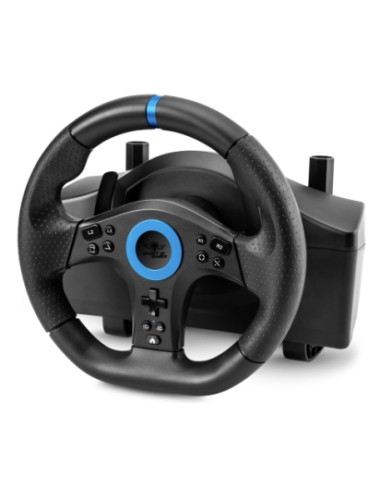 SOG-RWP5 mando y volante Negro, Azul USB Volante + Pedales Digital PlayStation 5, PlayStation 4, Nintendo Switch 2, Xbox Series 