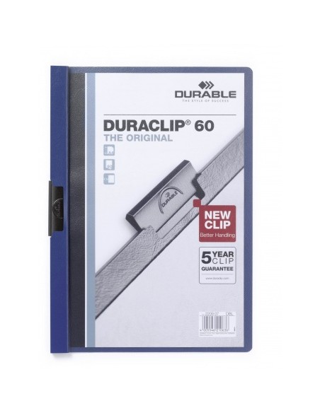 Duraclip 60 archivador Azul, Transparente PVC