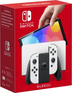 Switch OLED videoconsola portátil 17,8 cm (7") 64 GB Pantalla táctil Wifi Blanco