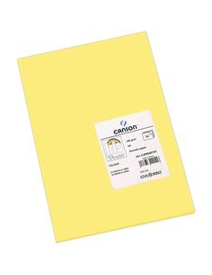 Paq 50 cartulinas a4 amarillo limon iris