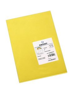 Paq 50 cartulinas a4 amarillo canario iris