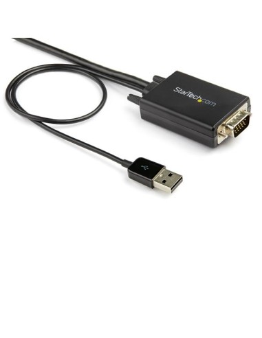 Cable de 2m Adaptador VGA a HDMI - Alimentado por USB - 1080p
