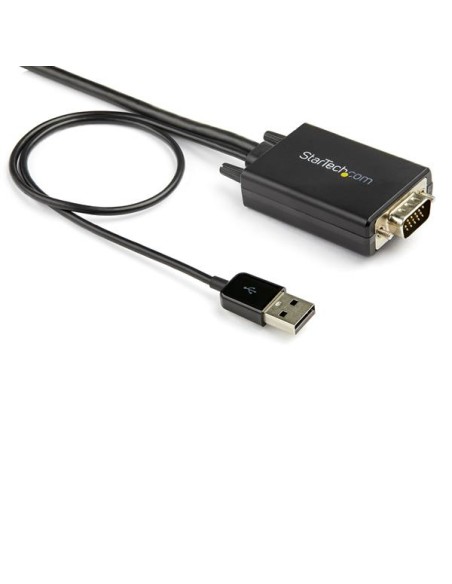 Cable de 2m Adaptador VGA a HDMI - Alimentado por USB - 1080p