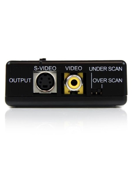 Adaptador Conversor de Vídeo VGA HD15 a Vídeo Compuesto RCA o S-Video - Composite - Convertidor PC a TV