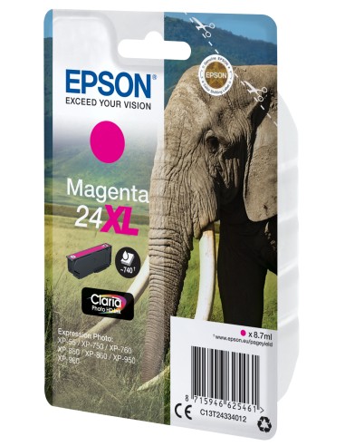 Elephant Cartucho 24XL magenta (etiqueta RF)