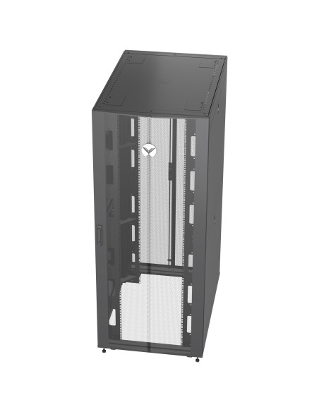 VR3150 armario rack 42U Rack o bastidor independiente Negro, Transparente