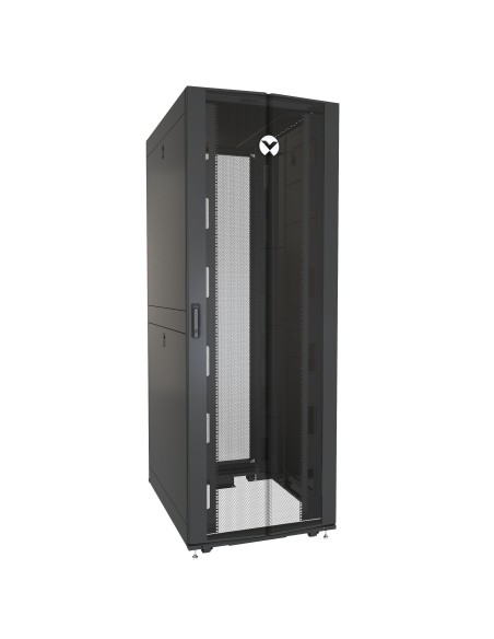 VR3157 armario rack 48U Rack o bastidor independiente Negro, Transparente