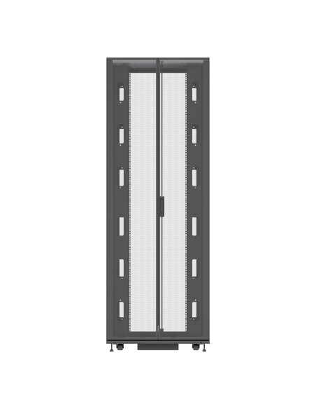 VR3357 armario rack 48U Rack o bastidor independiente Negro, Transparente