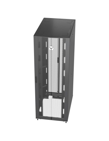 VR3357 armario rack 48U Rack o bastidor independiente Negro, Transparente
