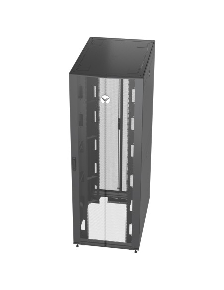 VR3357 armario rack 48U Rack o bastidor independiente Negro, Transparente
