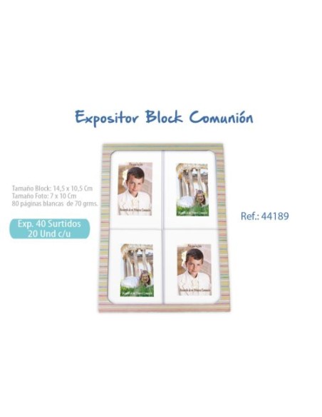 EXP 40 BLOC COMUNION FOTOS SURTIDO
