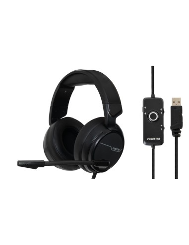 WIN-U auricular y casco Auriculares Alámbrico Diadema Juego Negro
