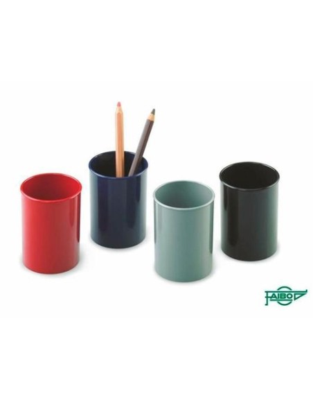 CUBILETE DE PLASTICO OPACO NEGRO FAIBO