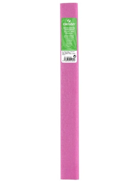 ROLLO CONTINUO PAPEL CRESPON 50X250CM ROSA 32G