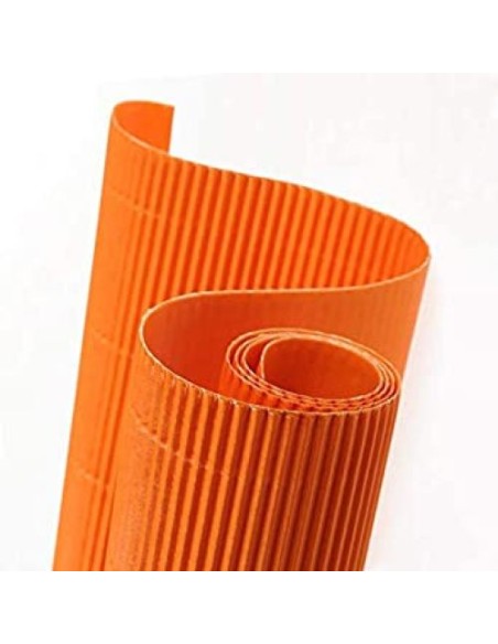 ROLLO CARTON ONDULADO 50X70CM 300G NARANJA CANSON