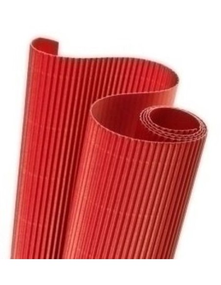 ROLLO CARTON ONDULADO 50X70CM 300G ROJO CANSON