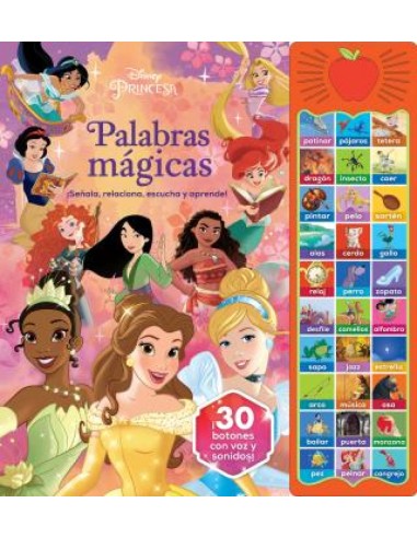 PALABRAS MAGICAS DISNEY PRINCESAS 30 BOTONES CON SONIDO