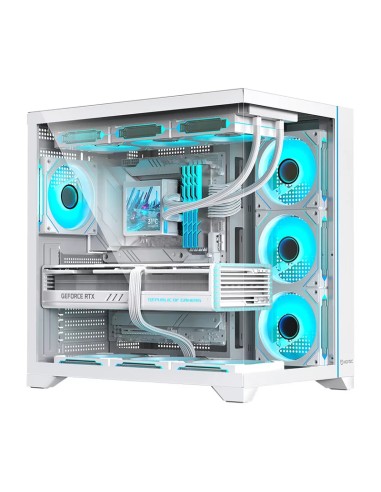 H3 PRO Midi Tower Transparente, Blanco