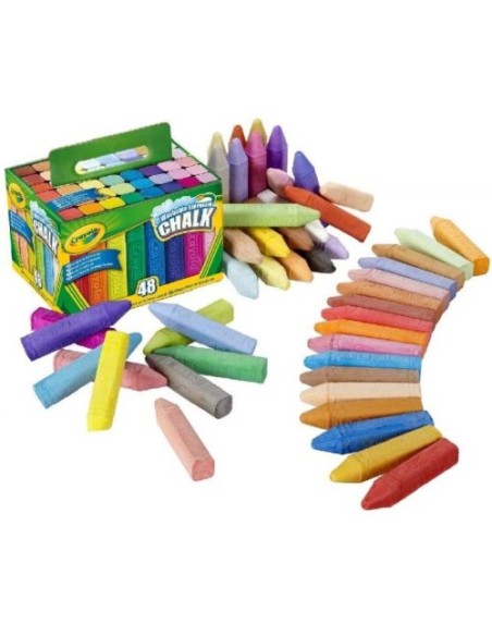 ESTUCHE 48 MAXI TIZA DE SUELO LABABLE CRAYOLA