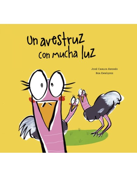 Un avestruz con mucha luz