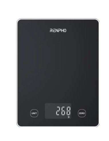 Calibra 1L Negro Encimera Rectángulo Báscula electrónica de cocina