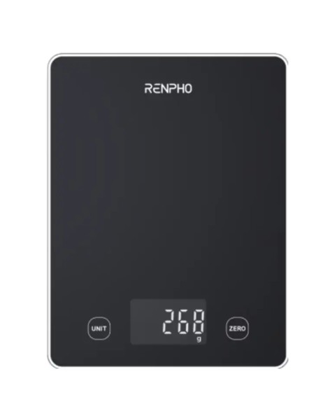 Calibra 1L Negro Encimera Rectángulo Báscula electrónica de cocina