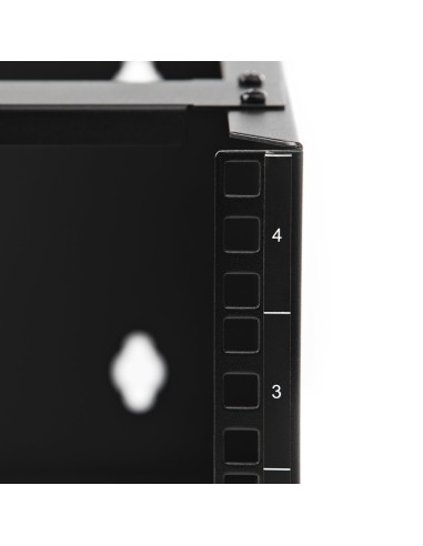 WALLMOUNT4 armario rack 4U Bastidor de pared Negro