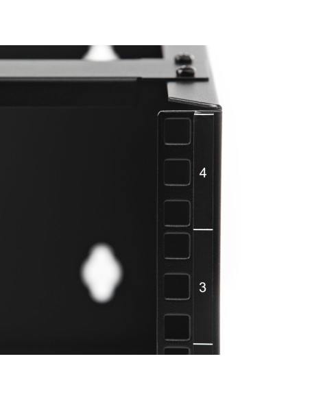 WALLMOUNT4 armario rack 4U Bastidor de pared Negro